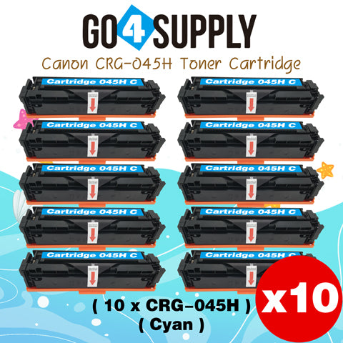 Compatible (High-Yield Page) CANON Cyan CRG-045H CRG045H Toner Cartridge Used for Canon Color imageCLASS MF634Cdw/LBP612Cdw/MF632Cdw; i-SENSYS MF631Cn/633Cdw/635Cx/LBP611Cn/613Cdw