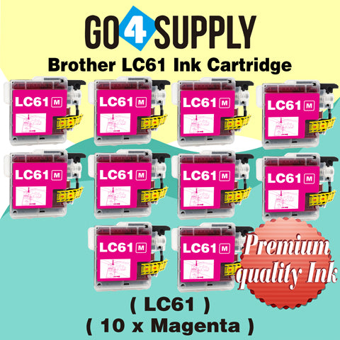 Compatible Magenta Brother 61xl LC61 LC61XL Ink Cartridge Used for MFC-250C/255CW/257CW/290C/295CN/490CW/495CW/615W/790CW/795CW/990CW/5490CN/5490CW/5890CN/5895CW/6490CW/6890CDW,MFC-J220/J265w/J270w/J410/J410w/J415W/J615W/J630W Printer