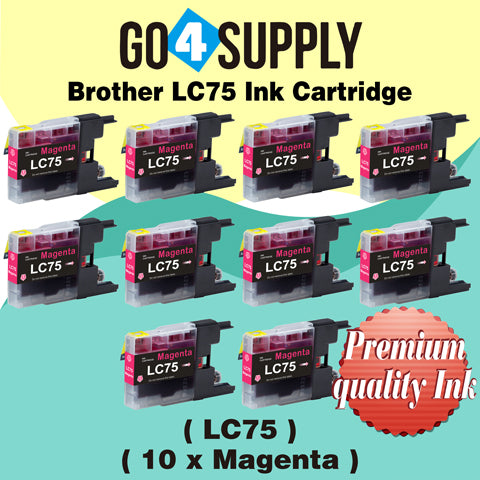 Compatible Magenta Brother 75xl LC75 LC75XL Ink Cartridge Used for MFC-J6910CDW/J6710CDW/J5910CDW/J825N/J955DN/J955DWN/J705D/J705DW/J710D/J710DW/J810DN/J810DWN/J825DW/J840N/J625DW/J860DN/J860DWN/J960DN-B/J960DN-W/J960DWN-B/J960DWN-W Printer
