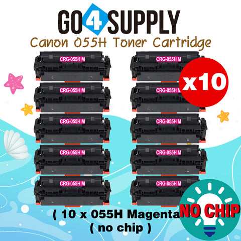 Compatible CANON (High-Yield Page) Magenta CRG055H (NO CHIP) CRG-055H Toner Cartridge Used for Canon i-SENSYS MF741Cdw; i-SENSYS MF745Cdw;  i-SENSYS MG743Cx