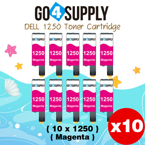 Compatible Magenta Dell 1250/XMX5D Toner Cartridge Replacement for Dell 331-0780 Used for 1250c 1350cnw 1355cn 1355cnw C1760nw C1765nf Printer