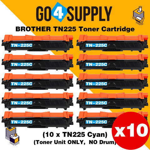 Compatible Cyan Brother TN225 TN-225 Toner Unit Used for Brother HL-3140CW/ HL-3142CW/ HL-3150CDW/ HL-3152CDW/ HL-3170CDW/ HL-3172CDW/ MFC-9130CW/ MFC-9140CDN/ MFC-9330CDW/ MFC-9340CDW; DCP-9020CDW Printer