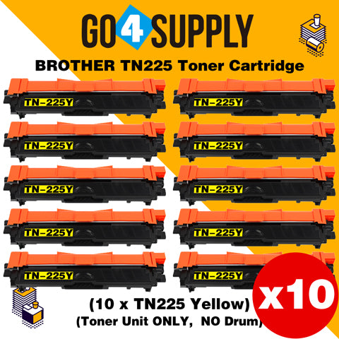 Compatible Yellow Brother TN225 TN-225 Toner Unit Used for Brother HL-3140CW/ HL-3142CW/ HL-3150CDW/ HL-3152CDW/ HL-3170CDW/ HL-3172CDW/ MFC-9130CW/ MFC-9140CDN/ MFC-9330CDW/ MFC-9340CDW; DCP-9020CDW Printer