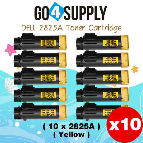 Compatible (2,500 Yield) Dell 2825 593-BBOZ 3P7C4 Yellow Toner Cartridge Replacement for H625cdw H825cdw S2825cdn Printer