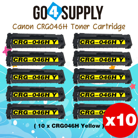 Compatible (High-Yield) Yellow CANON CRG046H Toner Cartridge Used for Color imageCLASS LBP654Cdw/MF735Cdw/MF731Cdw/MF733Cdw, Color i-SENSYS LBP654Cx/653Cdw/MF732Cdw/734Cdw/735Cx; Satera MF731Cdw/LBP654C/LBP652C/LBP651C/MF735Cdw/MF733Cdw