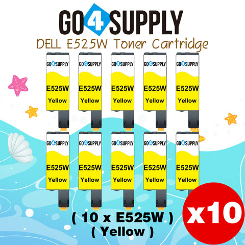 Compatible Dell 593-BBJW E525W E525 525w Yellow to use for E525w Wireless Color Printers