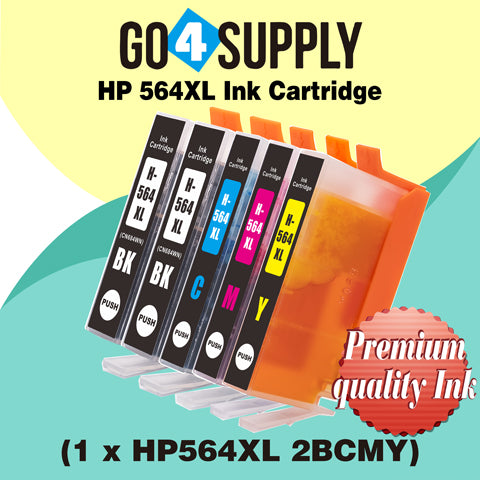 Compatible Set Combo HP 564xl Ink Cartridge Used for Photosmart Plus B209a/ B210a/B210b/B210c/B210d/B210e/Officejet 4610/4620 Printer