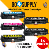 Compatible Set Combo HP CC530A CC531A CC532A CC533A Toner Cartridge Used for HP Color laserJet CP2020/ 2024/ 2025/ 2026/ 2027/ 2024n/ 2024dn/ 2025n/ 2025dn/ 2025x/ 2026n/ 2026dn/ 2027n/ 2027dn; CM2320 MFP Series Printer
