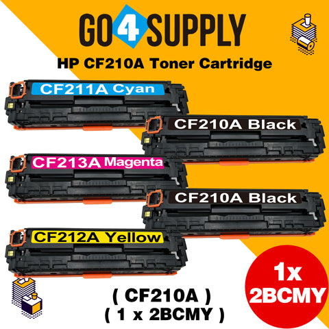 Compatible Set for HP CF210A Toner Cartridge Used for HP LaserJet Pro 200 color M251n/ 251nw/ 251MFP/ M276n/nw Printer