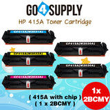 Compatible HP Set Combo W2030A W2031A W2032A W2033A CF415A (BCMY, WITH CHIP) Toner Cartridge Used for Color LaserJet Pro M454dn/M454dw; MFP M479dw/M479fdn/M479fdw/M454nw; Enterprise M455dn/MFP M480f; Color LaserJet Managed E45028