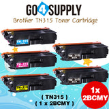 Compatible Combo Set Brother TN-315 TN315 (BCMY) Toner Cartridge Used for Brother HL-4140CN HL-4150CDN HL-4570CDWT HL-4570CDW MFC-9460CDN MFC-9560CDW DCP-9055CDN DCP-9270CDN Printers