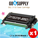 Compatible Black Dell 3110 Toner Cartridge Replacement for 310-8092 Used for Dell 3110cn, 3115cn, 3110, 3115 Print