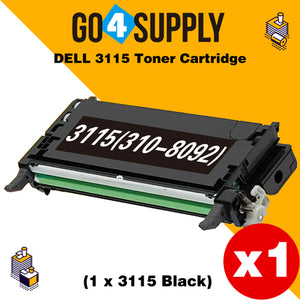 Compatible Black Dell 3115 Toner Cartridge Replacement for 310-8092 Used for Dell 3110cn, 3115cn, 3110, 3115 Print