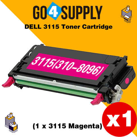 Compatible Magenta Dell 3115 Toner Cartridge Replacement for 310-8096 Used for Dell 3110cn, 3115cn, 3110, 3115 Print