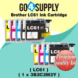 Compatible Set Combo Brother 61xl LC61 LC61XL Ink Cartridge Used for DCP-145C/163C/165C/185C/195C/197C/365CN/375CW/385C/395CN/585CW/6690CN/6690CW; DCP-J125/J140W/J315W/J515W/J715W Printer