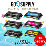 Compatible Combo Set Dell 310-8092 310-8094 310-8096 310-8098 (High Yield, 8000 Pages) Toner Cartridge Used for DELL 3115 3115cn 3110cn Printers