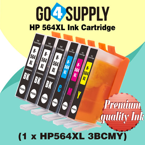 Compatible Set Combo HP 564xl Ink Cartridge Used for Photosmart D5445/D5460/D5463/D5468/C5324/C5370/C5373/C5380/C5383/C5388/C5390/C5393/C6340/C6350/C6380/C6375/B8550/C6324/D5400/D7560 Printer