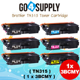 Compatible Combo Set Brother TN-315 TN315 (BCMY) Toner Cartridge Used for Brother HL-4140CN HL-4150CDN HL-4570CDWT HL-4570CDW MFC-9460CDN MFC-9560CDW DCP-9055CDN DCP-9270CDN Printers