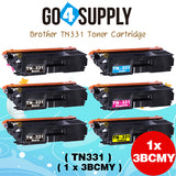 Compatible Brother Set Combo TN331 TN-331 (BCMY) Toner Cartridge Used for HL8250CDN/L8350CDW/L8400CDN/L8600CDW/L8850CDW