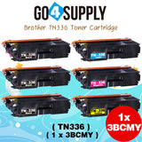 Compatible Brother Set Combo TN336 TN-336 (BCMY) Toner Cartridge Used for HL-L8250CDW HL8350CDW/CDWT
DCP-L8400CDN/L8450CDW; MFC-L8850CDW