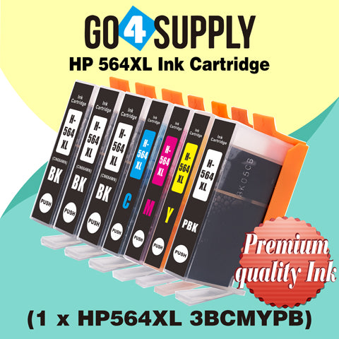 Compatible Set Combo HP 564xl Ink Cartridge Used for Photosmart D5445/D5460/D5463/D5468/C5324/C5370/C5373/C5380/C5383/C5388/C5390/C5393/C6340/C6350/C6380/C6375/7520/D7560/B8550/C6324/D5400/D7560/B110c Printer