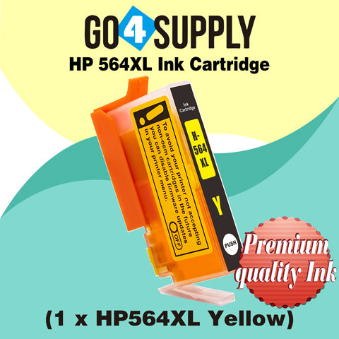 Compatible Yellow HP 564xl Ink Cartridge Used for Photosmart premium C309a/C309g/C309n/C310a/C310b/C310c/C410a/C410b/C410d; Photosmart eStation C510a/Deskjet 3070A/3520/3521/3522/3526 Printer