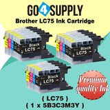 Compatible Set Combo Brother 75xl LC75 LC75XL Ink Cartridge Used for MFC-J432W/J430W/J6910DW/J6710DW/J5910DW/J6510DW/J435W/J835DW/J280W/J425W; DCP-J525N/J540N/J740N/J925N/J525W/J725DW/J925DW/J940N-B/J940N-W Printer