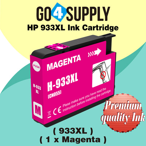 Compatible MAGENTA HP 933XL 932XL Ink Cartridge Used for OfficeJet 6100/6600/6700/7110/7610/7612/7510/7512