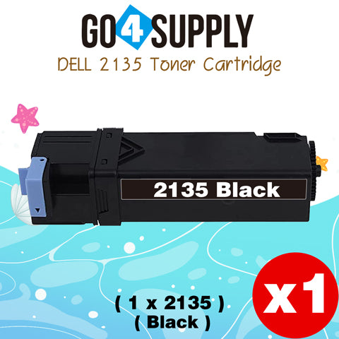 Compatible Dell 2135 330-1389 Black Toner Cartridge Replacement for 2135CN 2130CN Printer