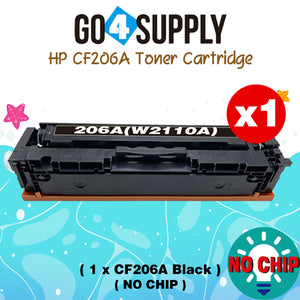Compatible HP Black (NO CHIP) CF206A W2110A 206A Toner Cartridge Replacement for HP Color LaserJet Pro MFP M283fdw/M283fdn; M255dw/M255nw