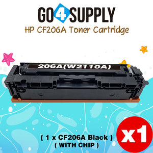 Compatible HP Black (WITH CHIP) CF206A W2110A 206A Toner Cartridge Replacement for HP Color LaserJet Pro MFP M283fdw/M283fdn; M255dw/M255nw