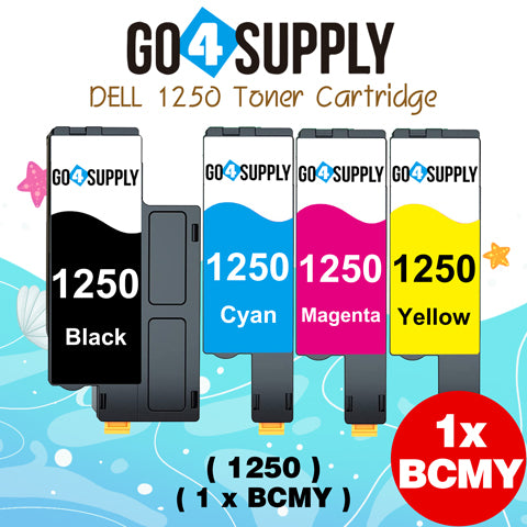 Compatible Magenta Dell 1250/XMX5D Toner Cartridge Replacement for Dell 331-0780 Used for 1250c 1350cnw 1355cn 1355cnw C1760nw C1765nf Printer