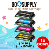 Compatible Combo Set Dell 310-8092 310-8094 310-8096 310-8098 (High Yield, 8000 Pages) Toner Cartridge Used for DELL 3115 3115cn 3110cn Printers