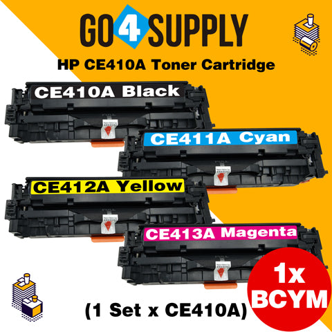 Compatible Set Combo HP CE410A CE411A CE412A CE413A Toner Cartridge Used for HP Laserjet Enterprise 300 color M351/ MFP M375nw; 400 color M451nw/M451dn/M451dw/ MFP M475dn/M475dw Printer