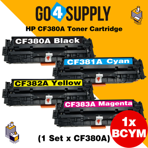 Compatible Set Combo HP 312A CF380A CF381A CF382A CF383A Toner Cartridge Used for HP Color laserJet Pro M476dn MFP/M476dw MFP/M476dnw MFP Printer