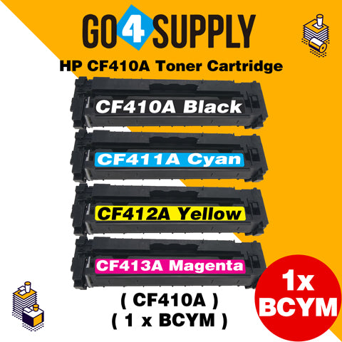Compatible Set Combo HP 410A CF410A CF411A CF412A CF413A Toner Cartridge Used for Color LaserJet Pro M452dw/452dn/452nw, Color LaserJet Pro MFPM477fnw/M477fdn/M477fdw, Color LaserJet Pro MFP M377dw Printers