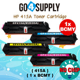 Compatible HP Set Combo W2030A W2031A W2032A W2033A CF415A (BCMY, NO CHIP) Toner Cartridge Used for Color LaserJet Pro M454dn/M454dw; MFP M479dw/M479fdn/M479fdw/M454nw; Enterprise M455dn/MFP M480f; Color LaserJet Managed E45028