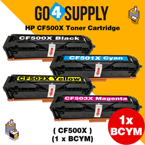 Compatible Set Combo HP 500x CF500x CF501x CF502x CF503x 202x Toner Cartridge Used for HP Color LaserJet Pro M254/M254dw/254nw; MFP M281cdw/281fdn/281fdw/280/280nw Printer