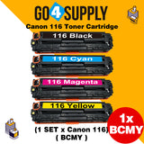 Compatible Set Combo Canon 116 CRG-116 CRG116 Toner Cartridge Used for Canon i-SENSYS LBP-7010C/7016C/7018C; LBP 5050/5050n/iC MF 8080cw; MF8010/8030/8040/8050cn; LBP 7110Cw/7100Cn; iC MF8280Cw/MF6680DN; MF8210/8230/8250Cn; MF628Cw/626Cn; MF623Cn/621Cn