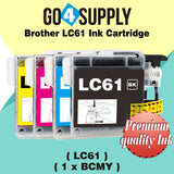 Compatible Set Combo Brother 61xl LC61 LC61XL Ink Cartridge Used for DCP-145C/163C/165C/185C/195C/197C/365CN/375CW/385C/395CN/585CW/6690CN/6690CW; DCP-J125/J140W/J315W/J515W/J715W Printer