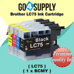 Compatible Set Combo Brother 75xl LC75 LC75XL Ink Cartridge Used for MFC-J432W/J430W/J6910DW/J6710DW/J5910DW/J6510DW/J435W/J835DW/J280W/J425W; DCP-J525N/J540N/J740N/J925N/J525W/J725DW/J925DW/J940N-B/J940N-W Printer