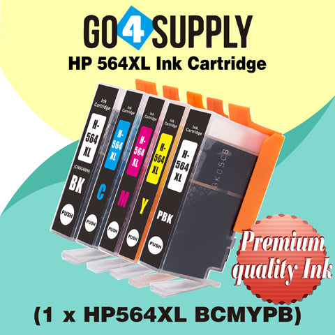 Compatible Set Combo HP 564xl Ink Cartridge Used for Photosmart D5445/D5460/D5463/D5468/C5324/C5370/C5373/C5380/C5383/C5388/C5390/C5393/C6340/C6350/C6380/C6375/7520/D7560/B8550/C6324/D5400/D7560/B110c Printer