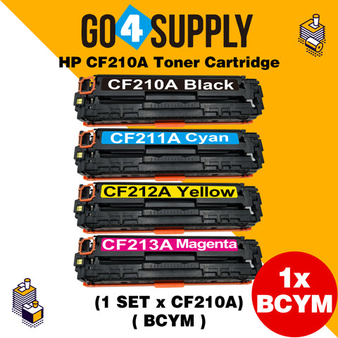 Compatible Set for HP CF210A Toner Cartridge Used for HP LaserJet Pro 200 color M251n/ 251nw/ 251MFP/ M276n/nw Printer