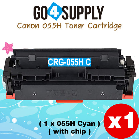 Compatible CANON (High-Yield Page) Yellow CRG055H (WITH CHIP) CRG-055H Toner Cartridge Used for Canon i-SENSYS MF741Cdw; i-SENSYS MF745Cdw;  i-SENSYS MG743Cx