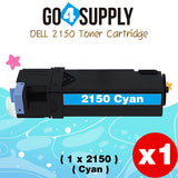 Compatible Dell 2150 Cyan 331-0716 Toner Cartridge Replacement for 2150cn 2150cdn 2155cn 2155cdn 2155 Printer