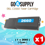 Compatible Dell 2660 Black 593-BBBU 67H2T Toner Cartridge Replacement for C2660dn C2665dnf Printer