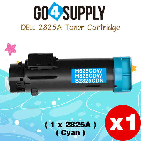 Compatible (2,500 Yield) Dell 2825 593-BBOZ 3P7C4 Yellow Toner Cartridge Replacement for H625cdw H825cdw S2825cdn Printer