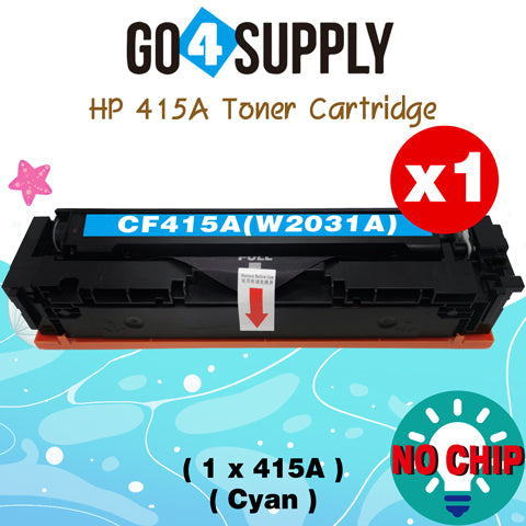 Compatible HP Yellow W2032A CF415A (NO CHIP) Toner Cartridge Used for Color LaserJet Pro M454dn/M454dw; MFP M479dw/M479fdn/M479fdw/M454nw; Enterprise M455dn/MFP M480f; Color LaserJet Managed E45028
