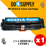 Compatible Cyan HP 531 CC531A 531A Toner Cartridge Used for HP Color laserJet CP2020/ 2024/ 2025/ 2026/ 2027/ 2024n/ 2024dn/ 2025n/ 2025dn/ 2025x/ 2026n/ 2026dn/ 2027n/ 2027dn; CM2320 MFP Series Printer