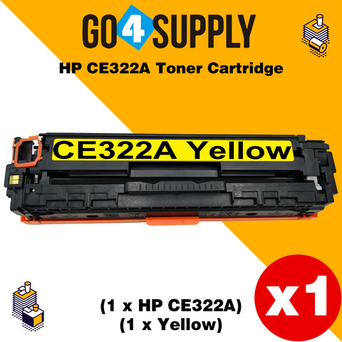 Compatible HP Yellow CE322A Toner Cartridge Used for HP LaserJet CP1521/1522/1523/1525n; Pro CP1525/1526/1527/1528nw; Pro CM1411/1412/1413/1415fn; Pro CM1415/1416/1417/1418fnw Printer